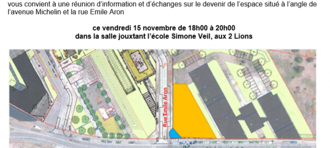 Réunion d&rsquo;information réservée aux habitants des 2 Lions.