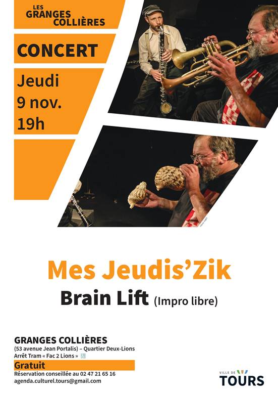 Soirée « Mes Jeudis’Zik » aux Granges Collières Jeudi 9 novembre – 19h