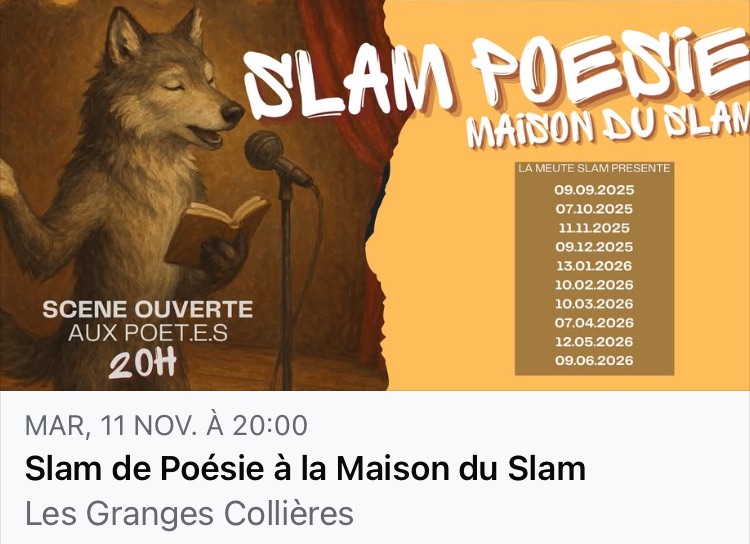 Slam poésie aux 2 Lions Slam poésie aux 2 Lions